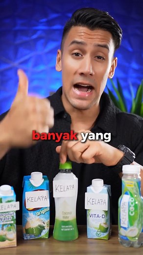 5.9K views · 59 reactions | Jangan asal beli air kelapa di minimarket! Karena banyak air kelapa yang isinya cuma air gula dan perisa! #edukasi #hidupsehat #informasi | CeK Info | Facebook