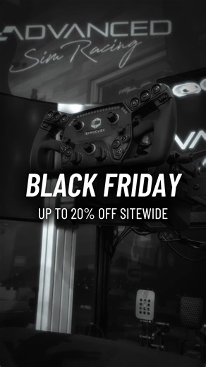 🏴 BLACK FRIDAY SIMRACING DEALS 🏴 Up to 20% off Sitewide - 20% Off all Advanced SimRacing Accessories, 15% Off ASR 3 & ASR 1 Chassis, 10% Off All Products & Peripherals, 10% Off White-Glove Turnkey Discounts | Advanced SimRacing
