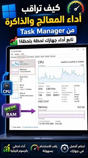 How to find out why your computer is slow? Monitoring the CPU and RAM in simple steps