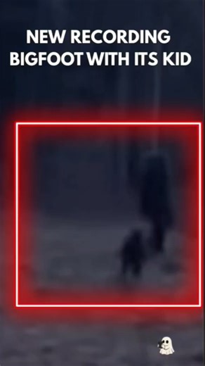 INTERDIMENSIONAL BEINGS RECORDING. Bigfoot with its kid going for a stroll? #scary #creepy #haunted