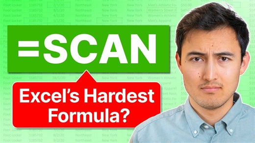 Scan function in Excel (one of the hardest to learn)