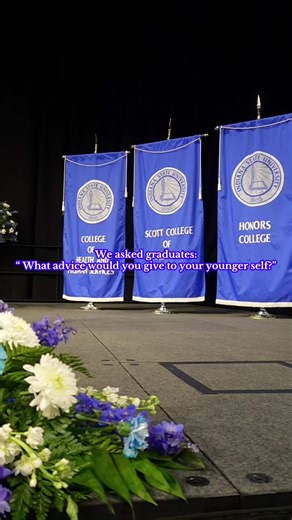 Before they crossed the stage, we asked our graduates what advice they’d give their younger selves. Here’s what they had to say! 🎓