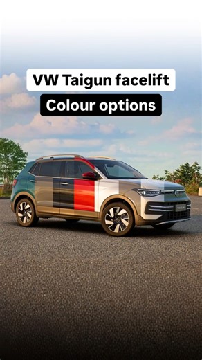 VW Taigun facelift colour options #shorts