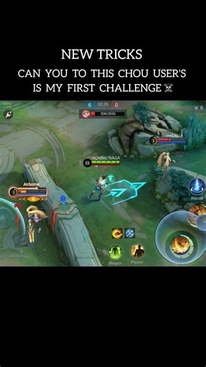 3️⃣ CHOU USERS WATCH THIS 😈 NEW TRICKS CHALLENGE! | #MLBB #ChouGameplay #Shorts