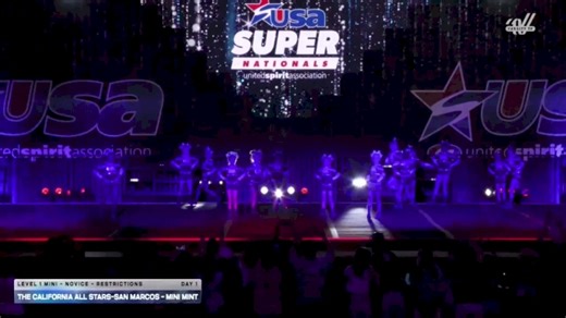 The California All Stars-San Marcos - Mini Mint [2026 L1 Mini - Novice - Restrictions Day 1] 2026 USA All Star Super Nationals