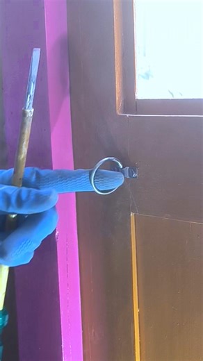 How to make the window door ring handle fix 💡 khidki par Ring bala handle set #handle #door #fix
