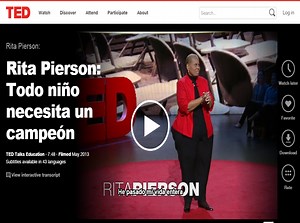 Rita Pierson: "Todo niño necesita un campeón" - Tutorías en red