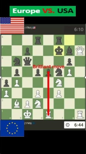 #01 Europe VS. USA || elo - rating (1700 - 1900) ||#chess #shortsvideo