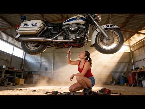Blacksmith Girl Restores Abandoned 1970 Police Motorcycle | Full Restoration - Rebuild Masters