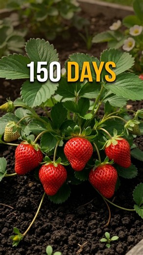 Strawberry: Seed to Fruit in 150 Days 🍓 #shorts