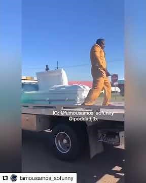 Famous Amos & IPod Da DJ goes insane, Amos Rose up from The Dead of a casket