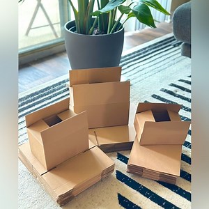 Brown Box 30PCS Value Pack#1 with 3 Sizes Corrugated Boxes