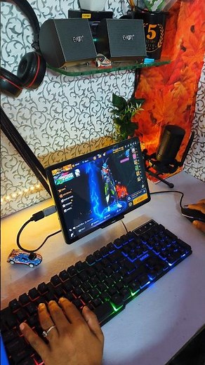 Pc❌mini mobile setup✅Free Fire Gaming Keyboard⌨️🖱📱Mix Pro Geek Gamer #freefire #mixpro #geekgamer