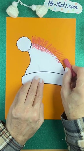 Satisfying ASMR Santa hat tutorial 🎅 #asmrcrafts #nostalgia