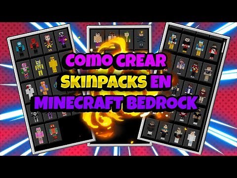 🔷👉Como crear SKIN PACKS en Minecraft Windows 10👈🔷