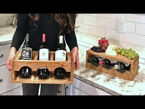 Quick & Easy $10 Wood Wine Holder