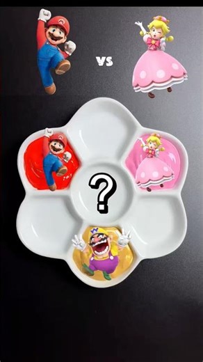 Color Mixing With Super Mario Relax And Enjoy! #SuperMario #ASMR #Satisfying #ColorMixing #Nintendo