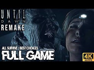 Until Dawn Remake - FULL GAME Walkthrough - (Everyone Survive/Best Choices) 4K60fps