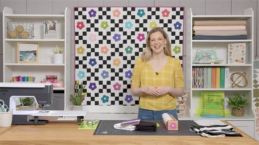 Misty brings a sense of flower power to today’s tutorial 🌼 The Flower Child baby quilt in this episode features flowers that are appliquéd onto pieced squares. Never tried appliqué? Have no fear! With the Missouri Star Nesting Flower Template Set, you’ll have perfectly pretty petals. Watch now: https://bit.ly/ahwm_flowerchild_fb | Quilting Deals - Missouri Star Quilt Co