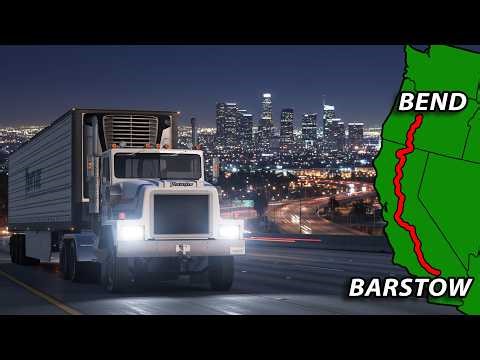 ATS Long Delivery From Bend to Barstow | American Truck Simulator
