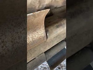 New idea 272 cutditioner blade sharpening on machine #newidea #cutditioner #avco hay mower tips