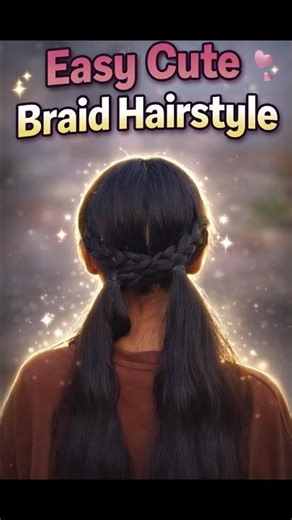 Cute & Easy Braid Hairstyle for Long Hair 💕 | Simple Daily Hairstyle