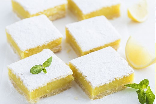 Recette des Carrés sablés au citron ou lemon squares