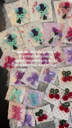 Unique Fuzzy Wire Keychain Small Business Idea