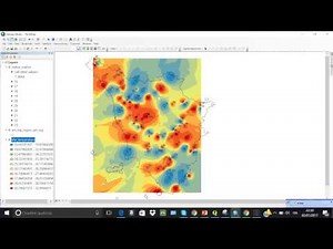 Inverse Distance Weighting IDW interpolation by ArcGis (SI3) intermezzo