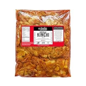 Lucky Foods Seoul Kimchi, (28oz / 1.75 lbs), Authentic Korean Premium Fermented Napa Cabbage Kimchi, (SPICY, Made in USA) (Pack of 1)