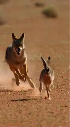 🐇 Lightning Dodge: Jackrabbit's Instant 180-Degree Pivot Evades Relentless Coyote ⚡️