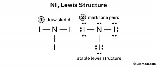 NI3 Lewis structure - Learnool