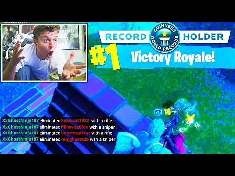Fortnite SOLO Win Streak! - New "Clinger" Grenades Update! (Fortnite Battle Royale Live Gameplay)