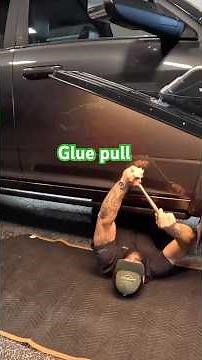 Glue pull dent repair on a ‪@Dodge‬ Ram 2500 ‪@Brothers_Hail_and_Dent_Repair‬ #dentrepair #dentremoval