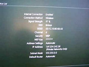 PS3 ip address failed timed out