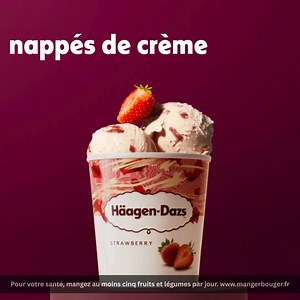 1.4K reactions · 41 comments | Une onctueuse crème glacée à la fraise, parsemée de vrais morceaux de fruit | Häagen-Dazs | Facebook