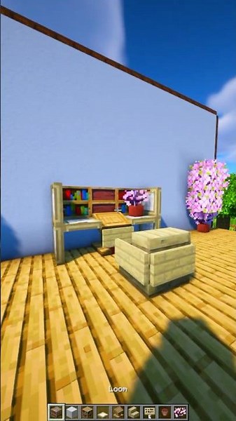 Perfect Working Desk in Minecraft! 💻✨ Easy Build #minecraft #minecraftbuilding