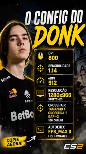 Copy the DONK NOW (CS2) config