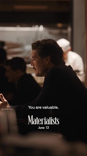 You are valuable. Get tickets now for MATERIALISTS starring Dakota Johnson, Chris Evans and Pedro Pascal – in theaters this Friday. | Materialists Movie