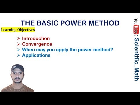 THE BASIC POWER METHOD | Introduction | Convergence | When can Apply Power Method | Applications