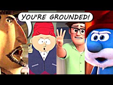 "You're Grounded!" Compilation of Random Moments | 1 Second from Animated Movies