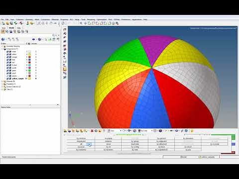 Checking Element Normals & Assigning Material Orientation Using HyperMesh
