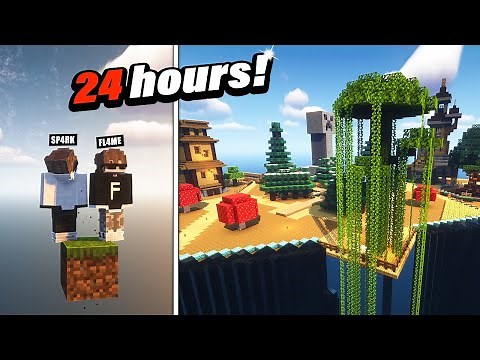We Spent 24 HOURS Building this MEGA BASE in ONEBLOCK!