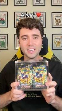 Opening Crown Zenith for @averythepokekid we all love you so much ❤️ #pokemoncards