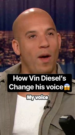 Vin Diesel reveals how he changed his voice and the story behind it is surprisingly fascinating.🔥