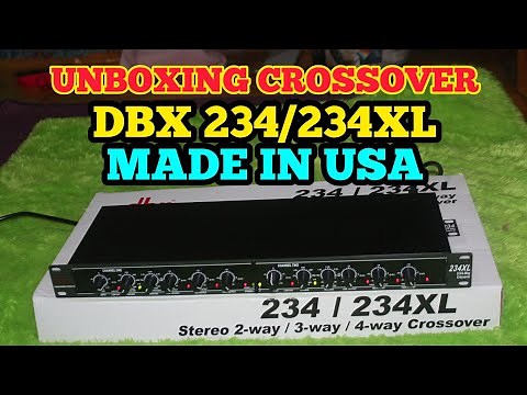 Unboxing Crossover DBX 234/234XL 3 Way Made In USA