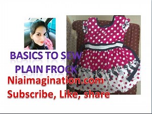 Basics to sew plain frock | for beginners