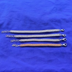Half Persian 4-in-1 Chainmaille / Chainmail Bracelets Available in Bright Aluminum and Brass/copper - Etsy
