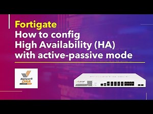 Fortigate Firewall - HA configuration step by step (Active-Passive)