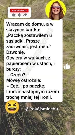 😄 Miła sąsiadka #dowcipy #śmieszne #humor #komedia #śmiech #polska #śmiesznefilmy #kawały